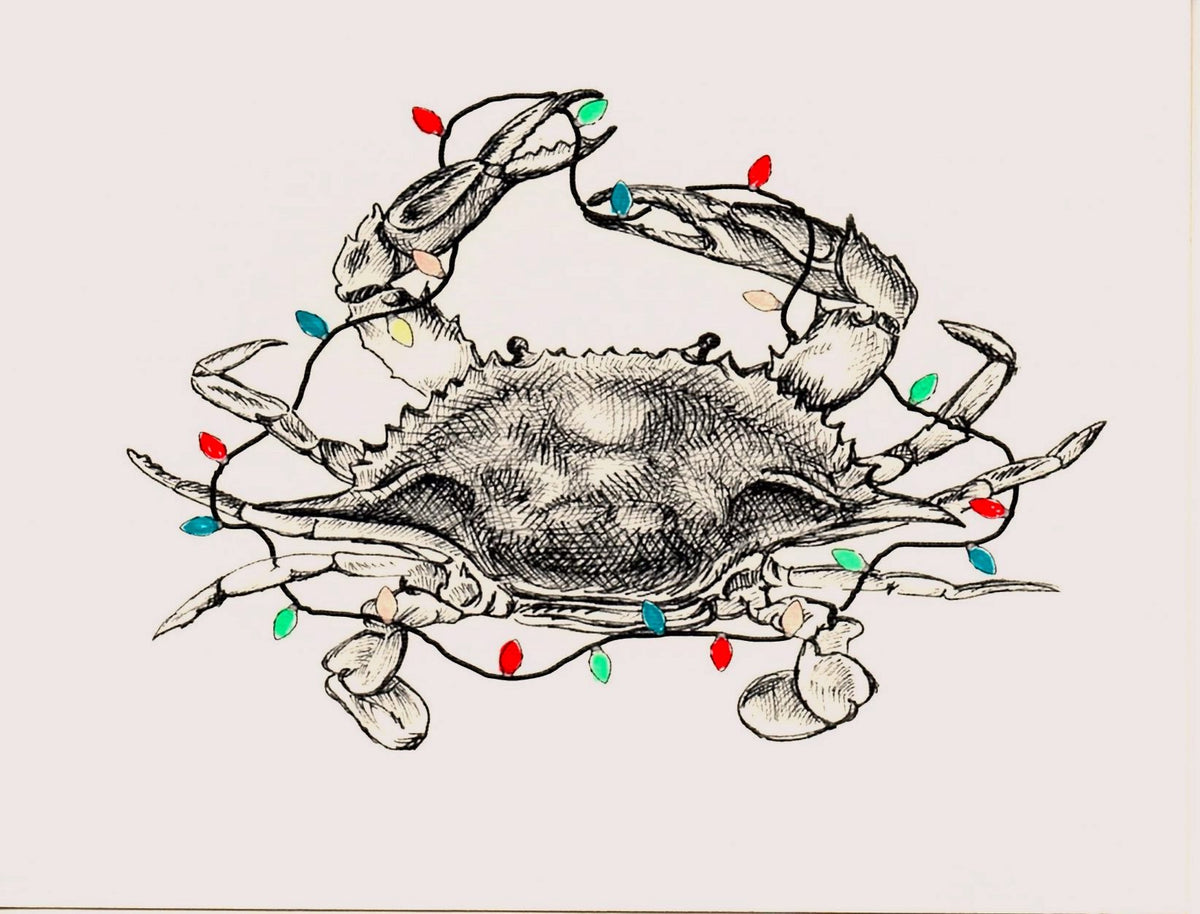 Crab Christmas Card