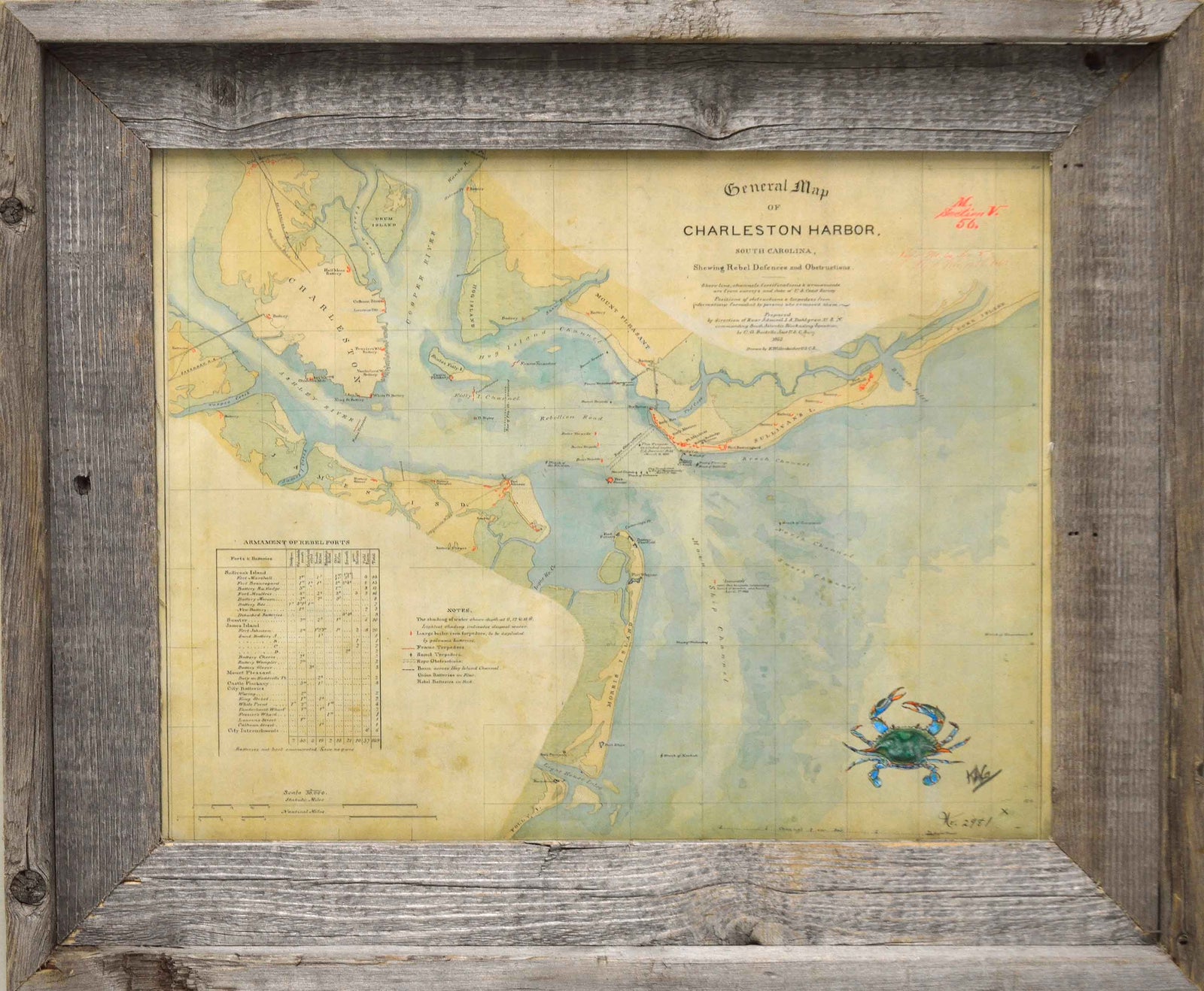 Historic/Vintage Map Prints (Framed & Unframed)