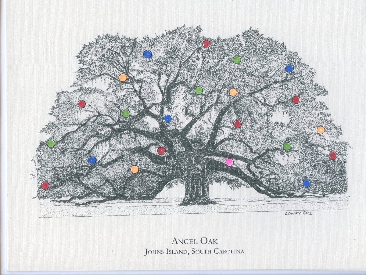 Angel Oak Christmas Card