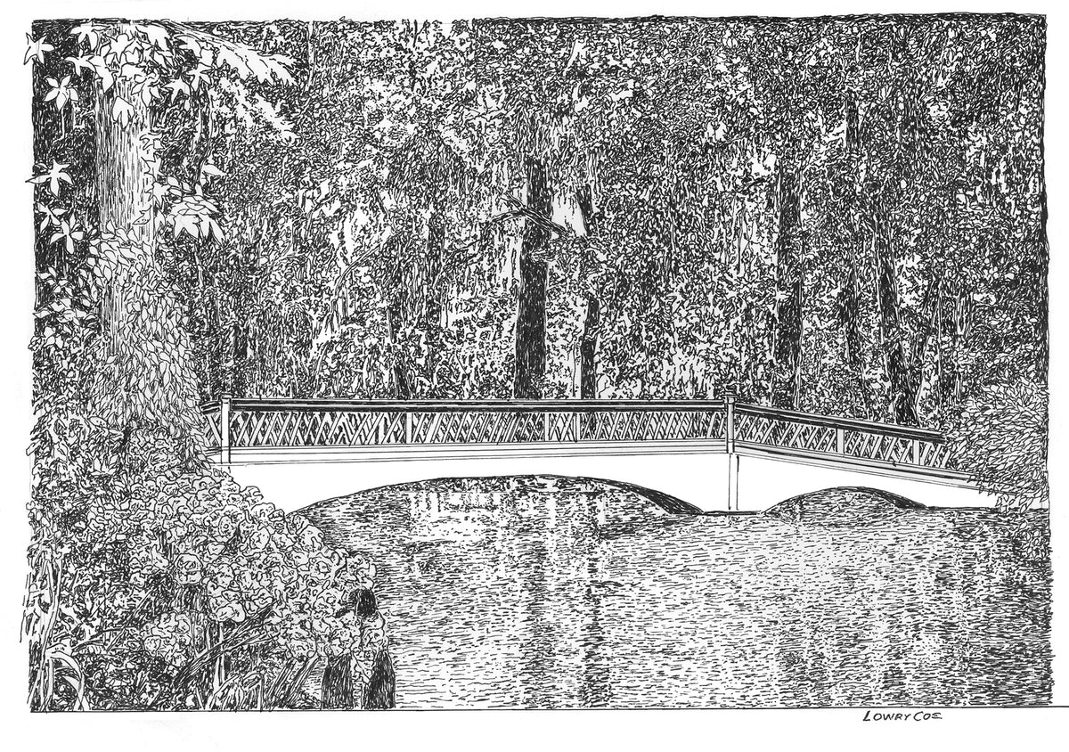 Magnolia Plantation Gardens Bridge Print