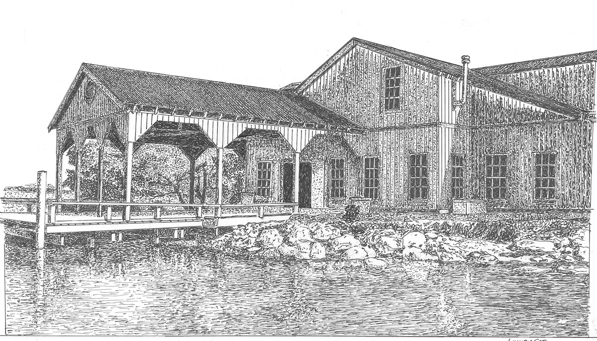 Cotton Dock at Boone Hall Plantation Print