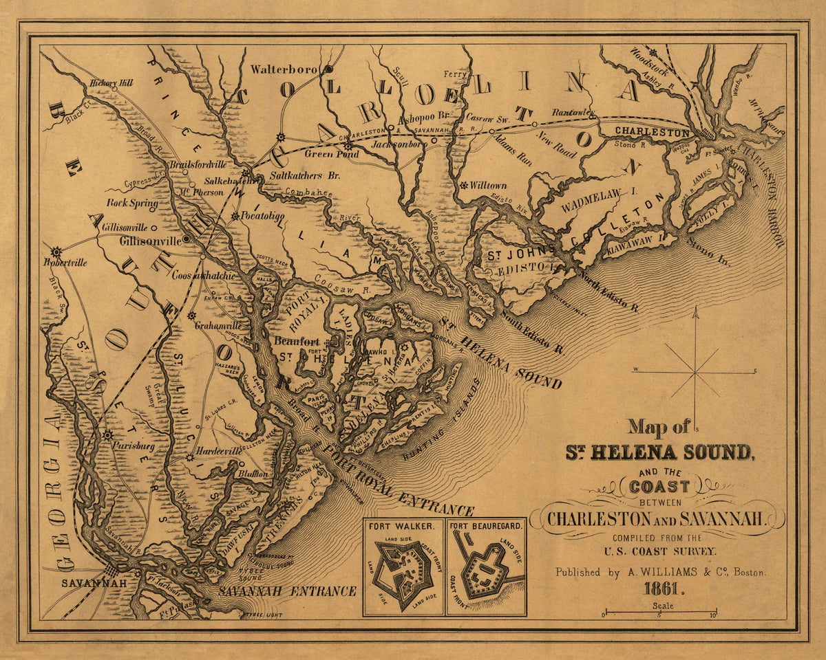 1861 St. Helena Sound and Surrounding Areas